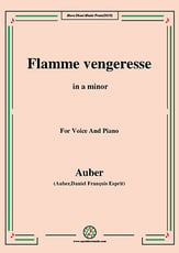 Flamme Vengeresse,in a minor Vocal Solo & Collections sheet music cover